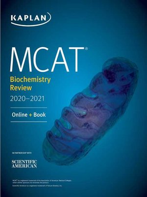 cover image of MCAT Biochemistry Review 2020-2021